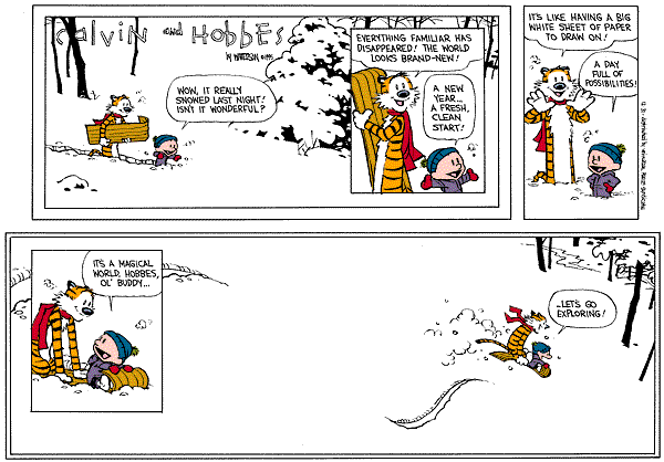 Bill Watterson's Last Calvin and Hobbes Cartoon