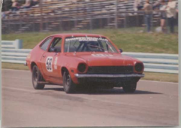 My Pinto on the Main Straight at Watkins Glen